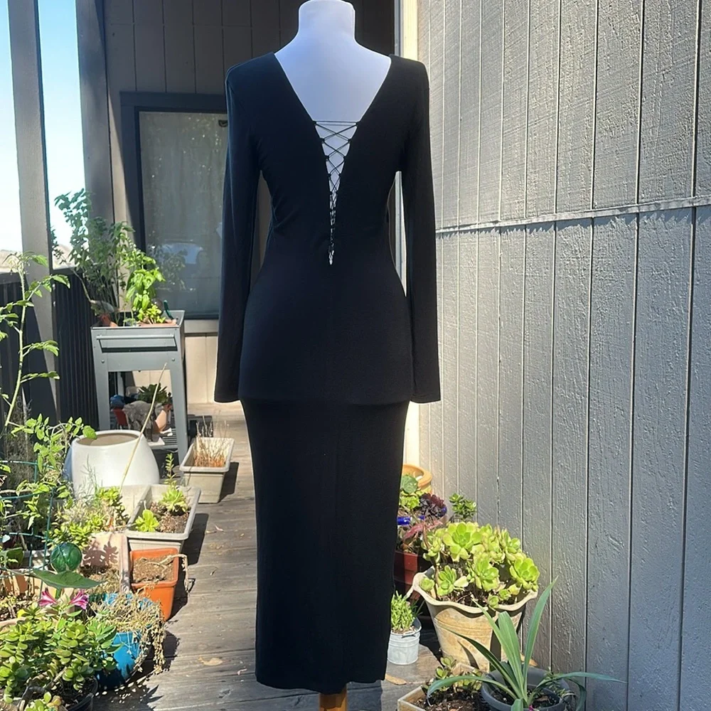 Alexander Wang Lace Up Midi Dress NWT - Picture 13 of 13